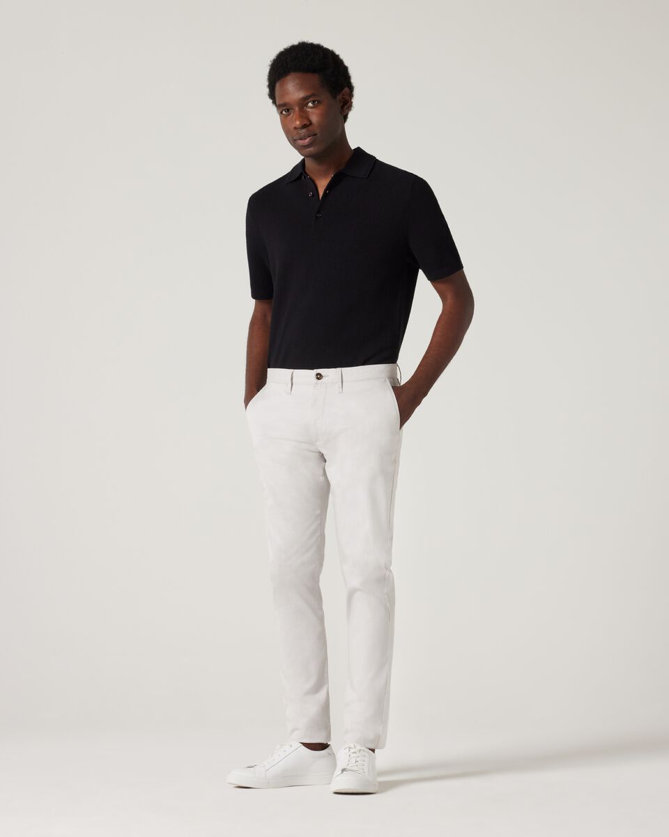 Fashion Polo Knit, Black, hi-res